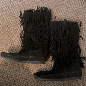 Minnetonka Fringe Boots